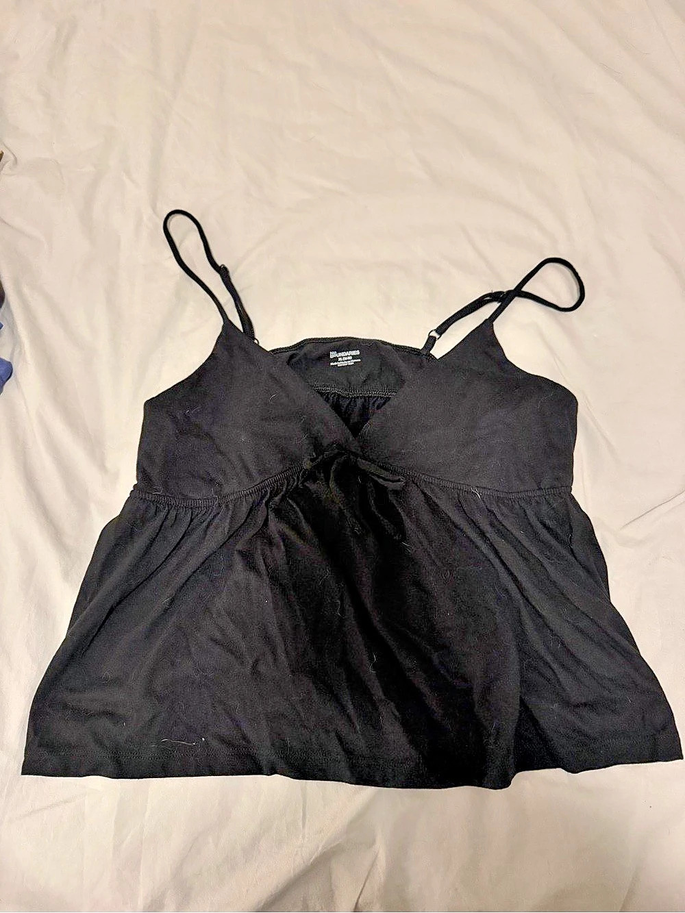 BOUNDARIES Black Tank Top Size XL (16-18)